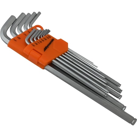 Dynamic Tools 13 Piece SAE Extra Long Hex Key Set, .05" - 3/8" D043211